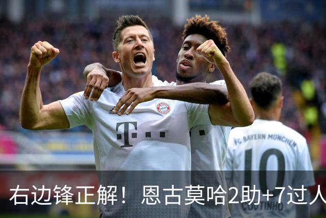 右边锋正解！恩古莫哈2助+7过人 比肩亚马尔C罗罗本